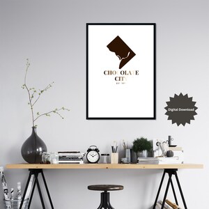 DC Map Print - Afroamerikanische Kunst - Einzigartiges Wandkunst Geschenk
