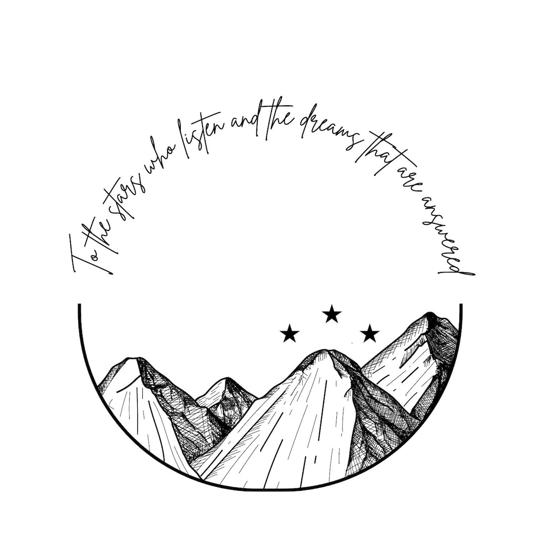 Velaris to the Stars Who Listen ACOTAR Mountains - Etsy