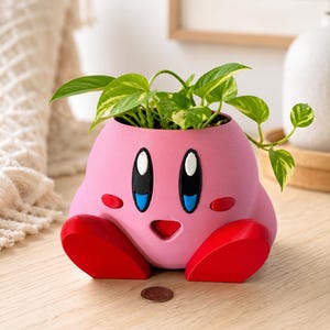 Large Kirby Planter with removable pot