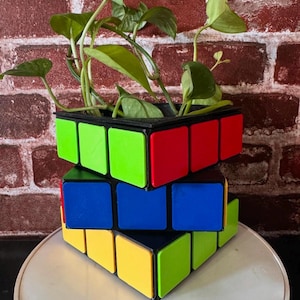 rubix cube planter gift