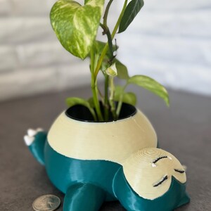 Snorlax plantenbak handgeschilderd cadeau