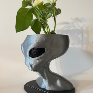 Alien planter with alien text