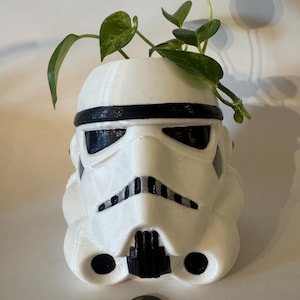 Star Wars storm trooper hand painted planter gift