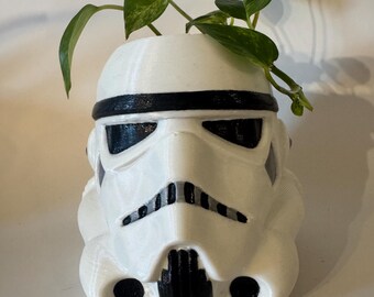 Star Wars storm trooper hand painted planter gift
