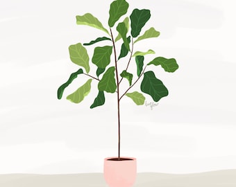 Fiddle Leaf Fig - Downloadbare kunst aan de muur