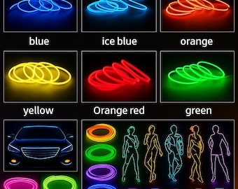 Cable de neón LED EL Wire: Iluminación para disfraces y fiestas (DIY)