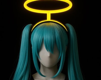 Diadema de ángel con halo LED: accesorio para cosplay con luces para fiestas