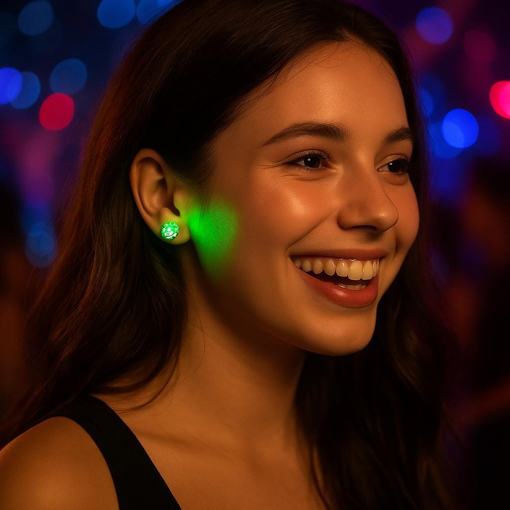 Stud LED Festival Earrings Drop Ear Multi-Color Pairs Diamond Crown for Party Light Up 1 Stainless Pendant Glowing Asymmetrical Heart Hoop Earrings Stud Pendant Light Earrings Crown Festival LED Multi-Color Up Stainless Ear  1 For Drop Pairs Glowing Wicker Earrings for Women (Blue, One Size) :