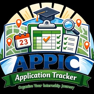 Hoja de cálculo de Excel para prácticas predoctorales de APPIC: hoja de seguimiento del proceso de solicitud para apoyar el proceso de selección de APPIC.