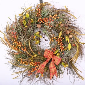 26 inch Fall Wreath, Front Door Wreath, Wreath for Fall, Autumn Wreath, Thanksgiving Wreath, Autumn Door Wreath, Berry