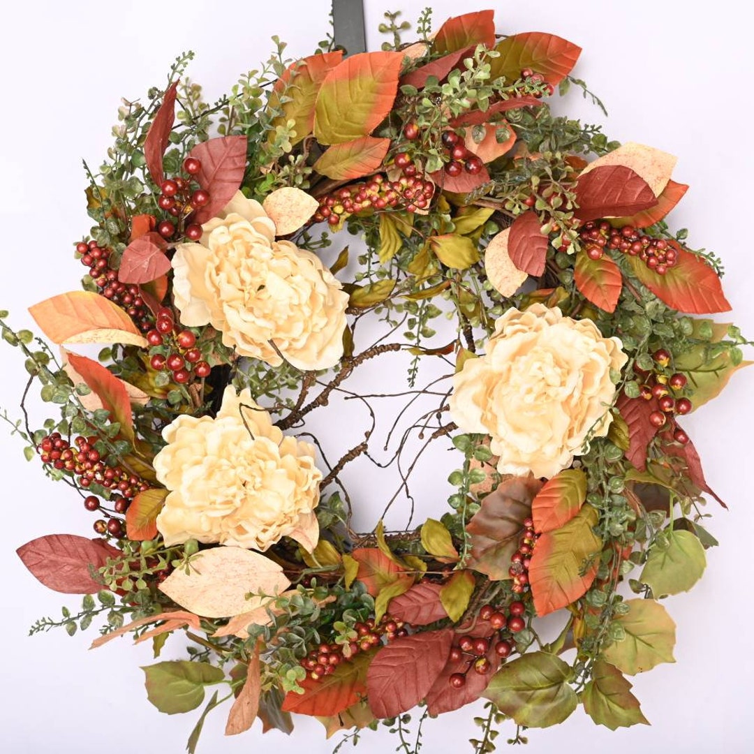 Fall Wreath Front Door Wreath Wreath for Fall Autumn - Etsy