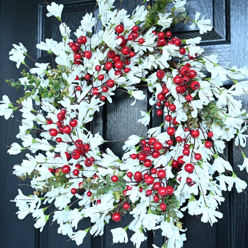CasablancamarketUS Forsythia & Berry Wreath