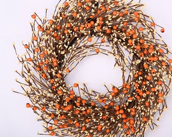 24 inch Fall Wreath, Front Door Wreath, Wreath for Fall, Autumn Wreath, Thanksgiving Wreath, Autumn Door Wreath, Berry Wreath