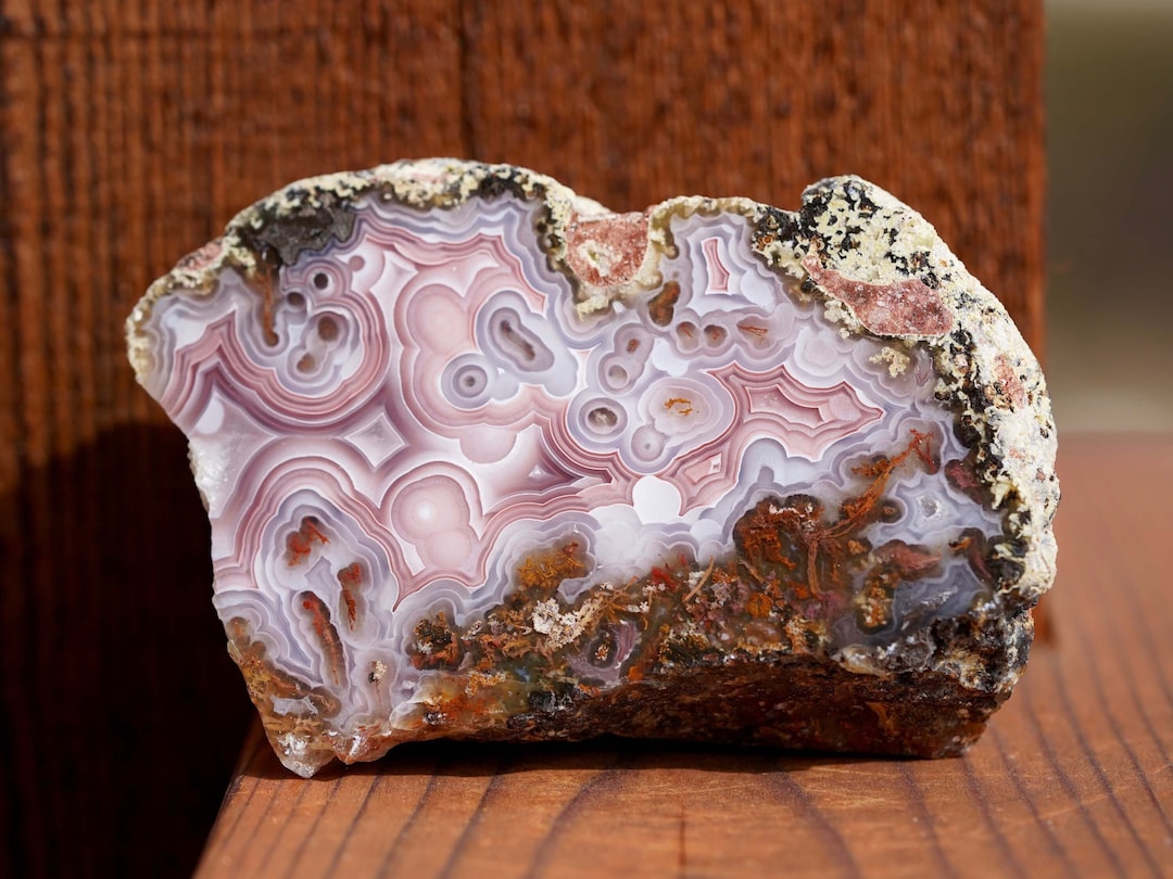 Laguna Agate Chunk From Mexico Polished Raw and Natural Rare and Unique