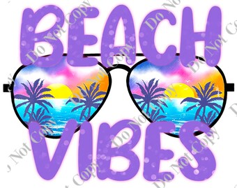 Beach Vibes PNG Digital Download