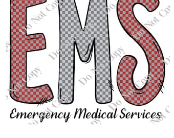 EMT Emergency Medical Services PNG Digital Download