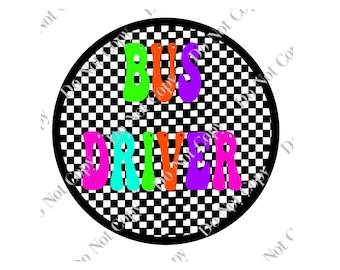 Bus Driver PNG Digital Download