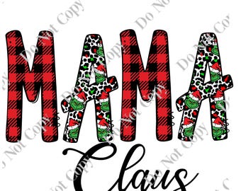 Mama Claus PNG Digital Download