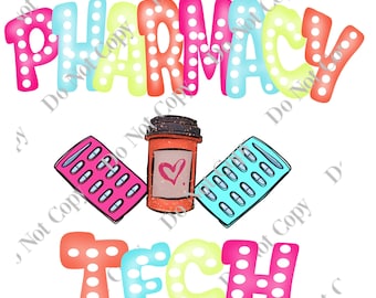 Pharmacy Tech PNG Digital Download