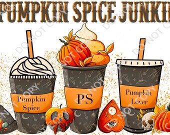 Pumpkin Spice Junkie PNG