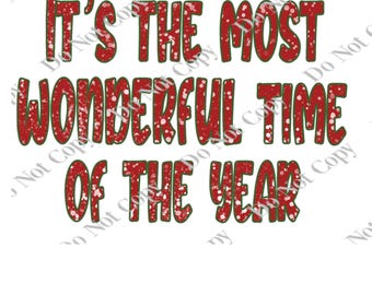 It’s the most wonderful time of the year PNG digital download