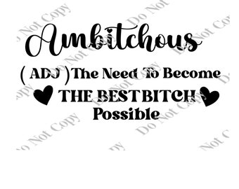 Ambitchous PNG Digital Download