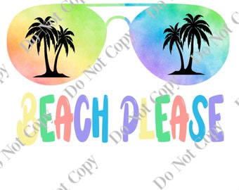 Beach please PNG Digital download