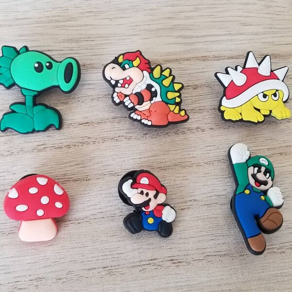 Mario and Luigi Croc Jibbitz Etsy