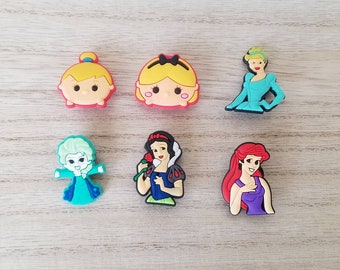 Disney princess Croc Charm, Elsa Croc Charm,  Ariel Croc Charm, Snow White Croc Charms, Cinderella Croc Charm, Jibbitz