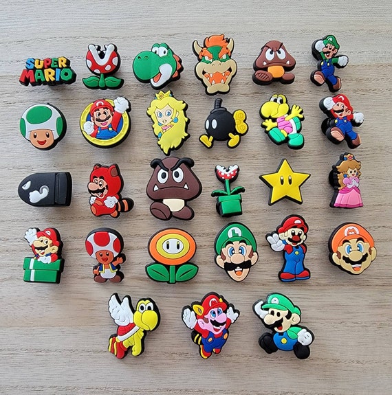 Mario croc charms - Individual or lots of 4 or 8