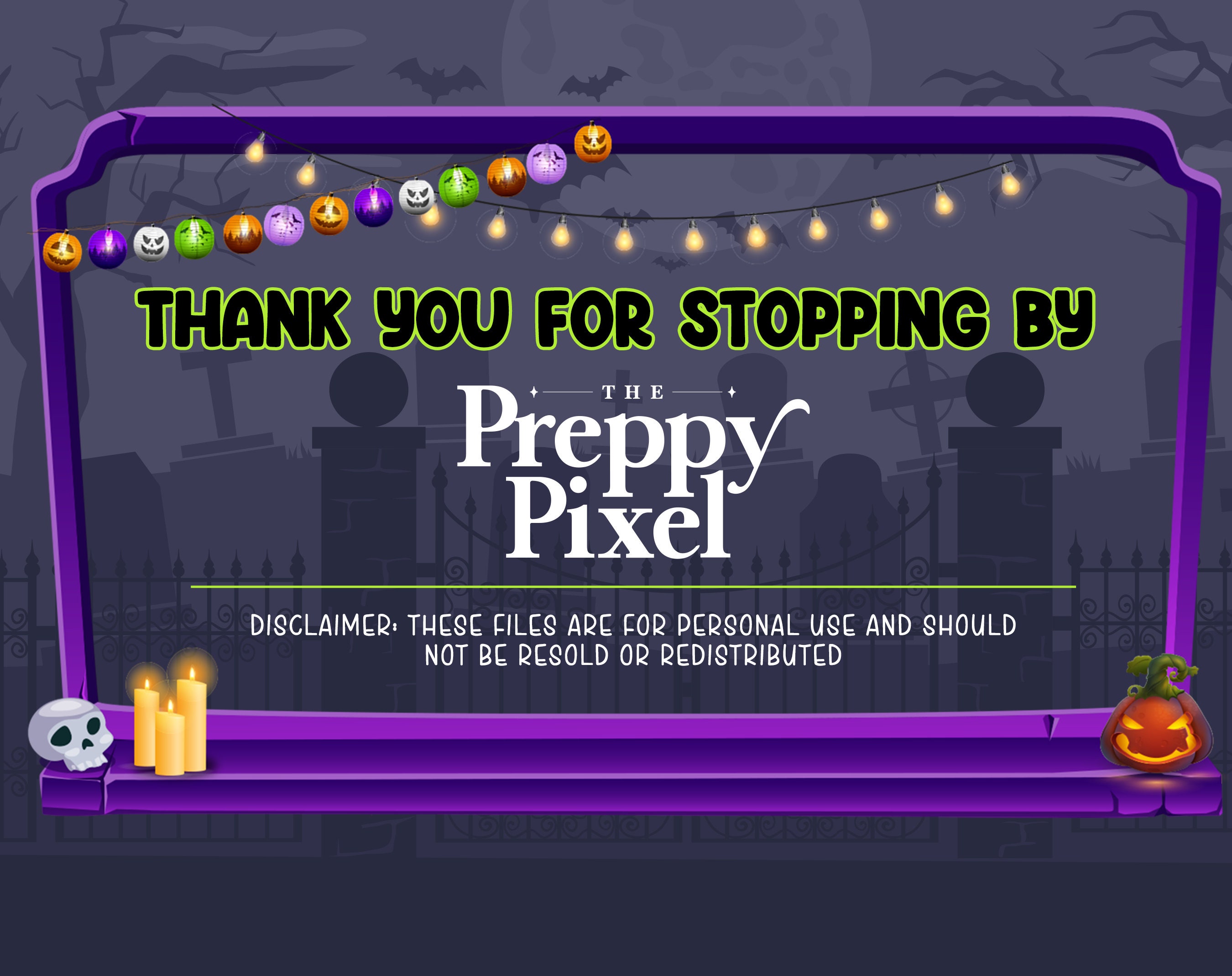 Halloween Stream Package Twitch Overlay Stream Setup Etsy