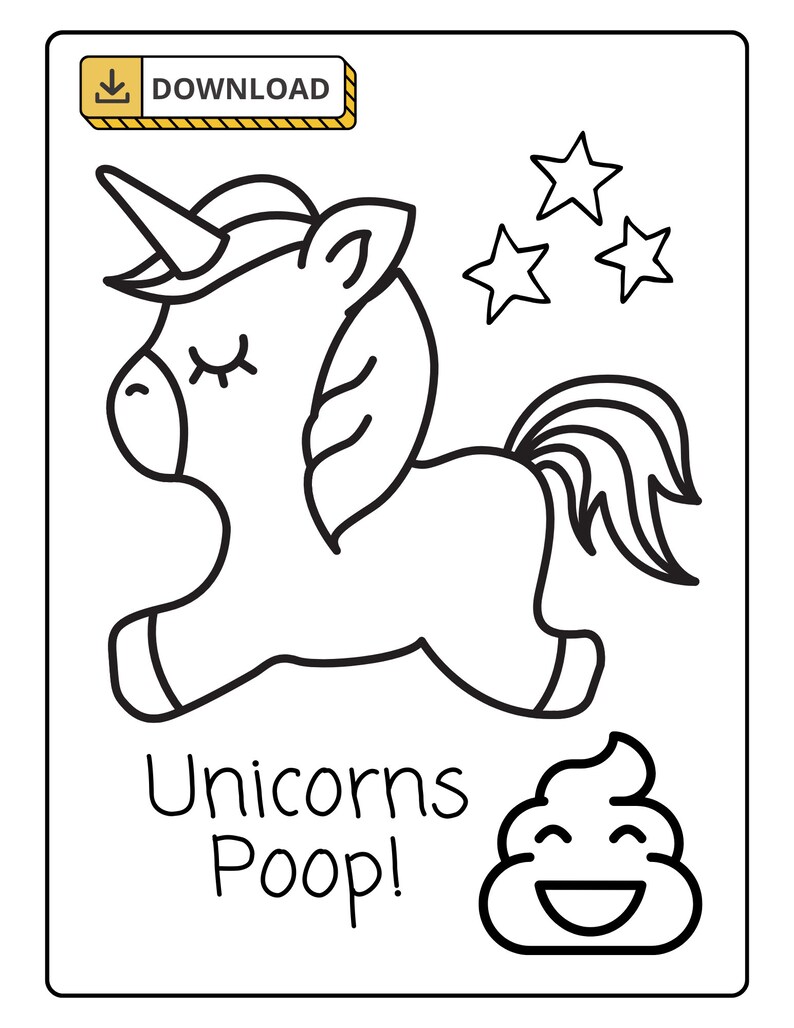 Unicorn Coloring Book, Kids Coloring Pages, Coloring for Girls, Unicorn Activities - Etsy