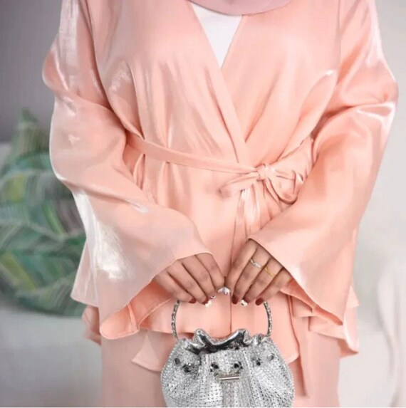 Satin co ord skirt top