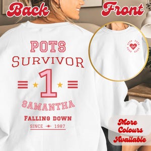 POTS syndrome, personalized sweatshirt, custom shirt, chronic illness gift, spoonie, postural orthostatic tachycardia syndrome, crewneck