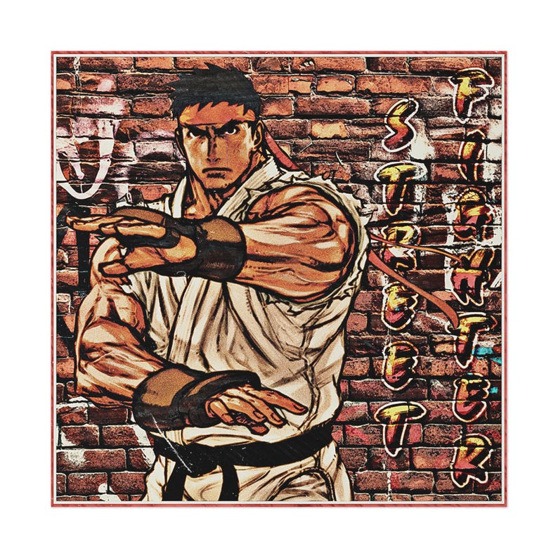 Lettering Ryu Street Fighter Poster - Etsy
