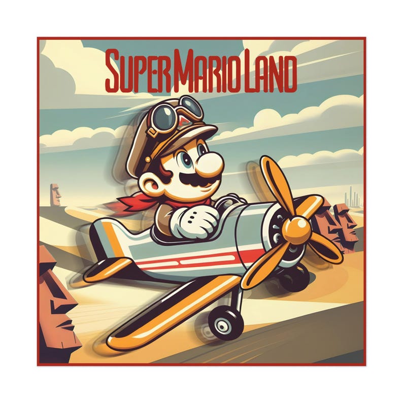 Super Mario Land Poster - Classic Variant - Etsy