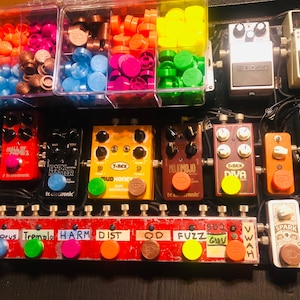 Individual Pedal Footswitch Toppers - pedal topper - pedal toppers
