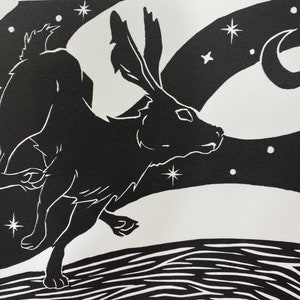 August Hare - Black on White