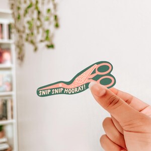 Stork Scissors Vinyl StickerGift for CrafterGift for SewistGift for EmbroidererWaterproof MaterialSewing Room AccentEmbroidery Space DecorationDurable ConstructionMaker Space Essential4.5 x 1.5 inches