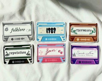 Taylor Swift Albums Spotify Scan Sticker Speak Now Taylor’s Version Evermore Folklore 1989 Lover Reputation