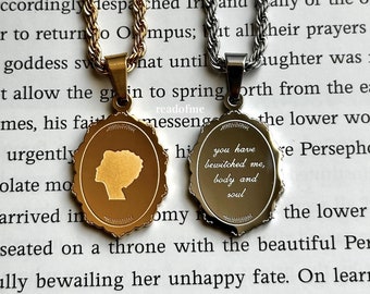 Bewitched Me Necklace Book Lover Vintage Romance Jewelry