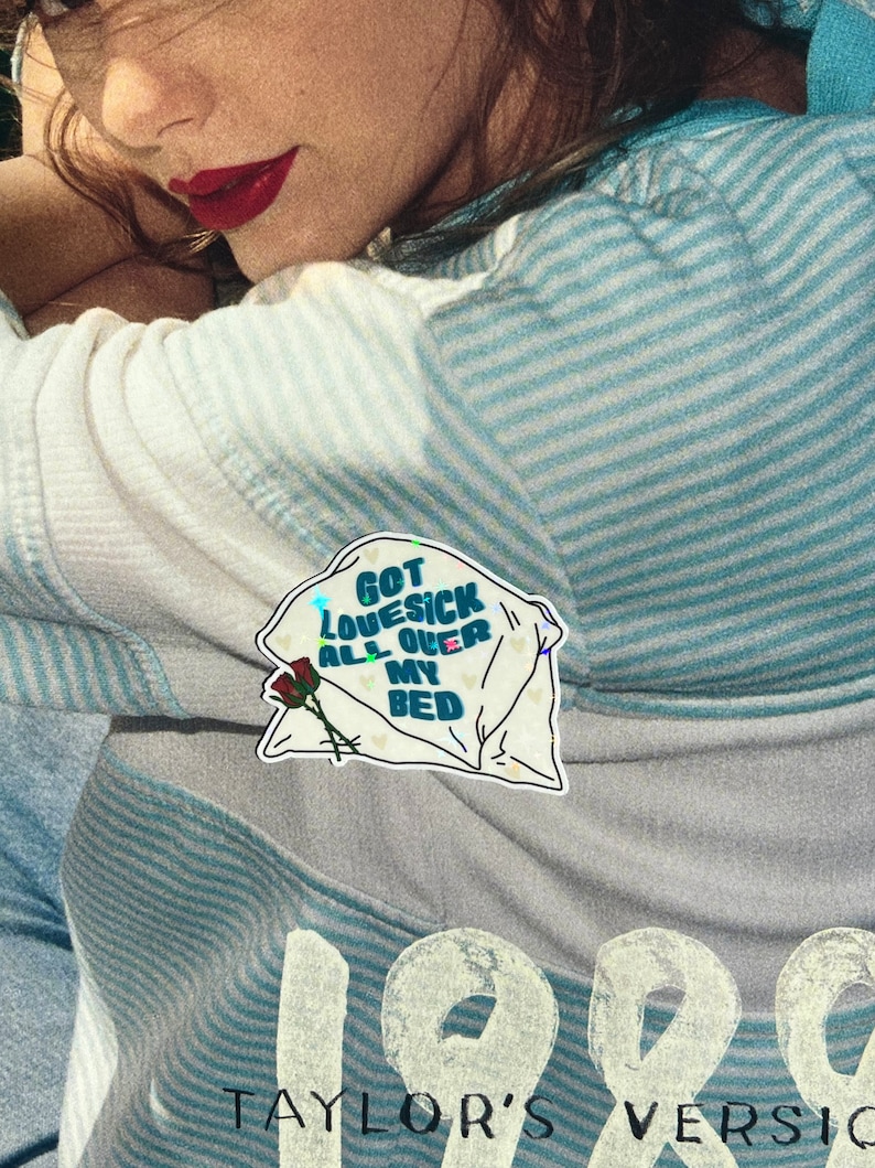 Slut Sticker Got Lovesick all over my bed Taylor Swift 1989 Taylors Version Merch image 2