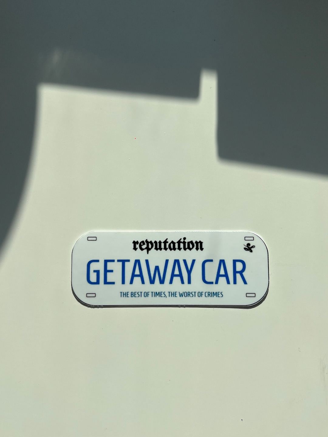 Getaway Car License Plate Taylor Swift Reputation Album Sticker Taylors