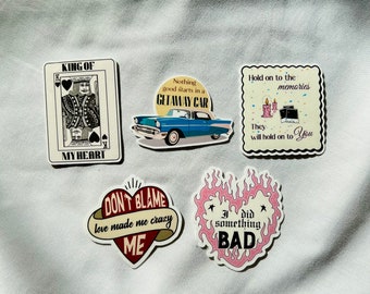 Reputation 5 Sticker Pack Taylor Swift Dont Blame Me New Year’s Day I Did Something Bad Getaway King of My Heart Stickers