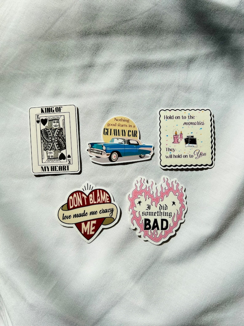 Reputation 5 Sticker Pack Taylor Swift Dont Blame Me New Years Day I Did Something Bad Getaway King of My Heart Stickers image 1