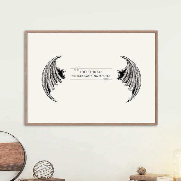 Minimalist Digital Print inspired by A Court of Thorns and Roses, Rhysand High Lord of The Night Court Quote