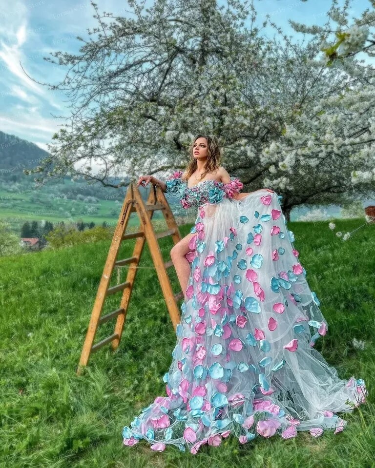 Rainbow Prom Dress Etsy UK
