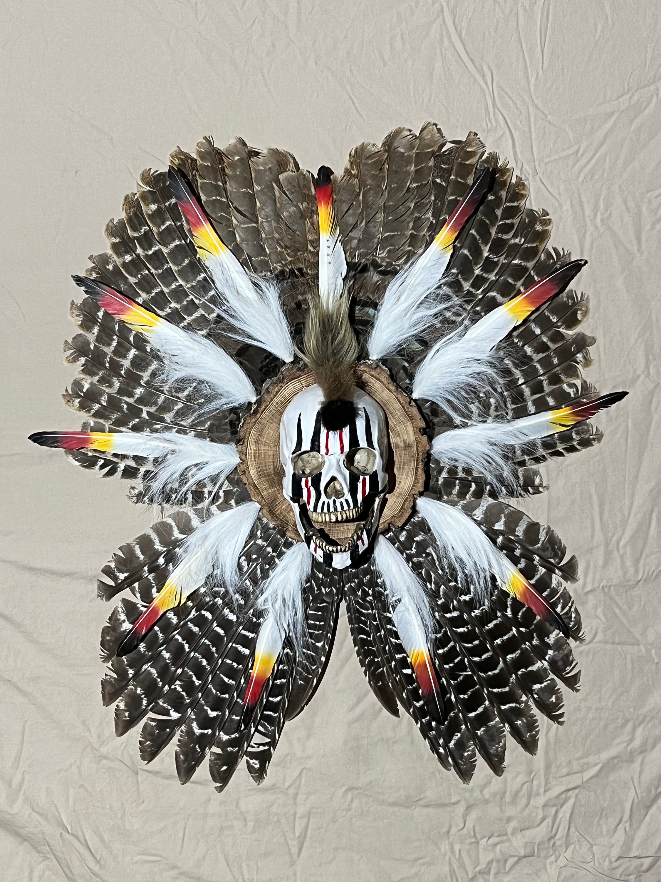 Modern Native American Wall Art With Turkey Feathers - Etsy