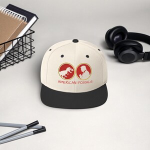 American Fossils Snapback Hat T Rex Trump Satire Streetwear Cap