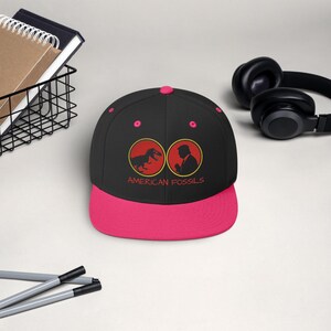 American Fossils Snapback Hat T Rex Trump Satire Streetwear Cap